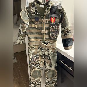 Kids military army Halloween jumpsuit costume
